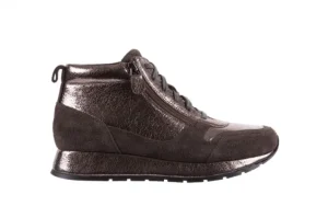 Trampki -018 SW-1710 Grey Pewter, Srebrny, Skóra naturalna | Bayla Clearance