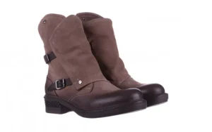 Trzewiki 161 050 2330 Taupe Nubuck 161174, Szary, Skóra naturalna | Bayla Discount