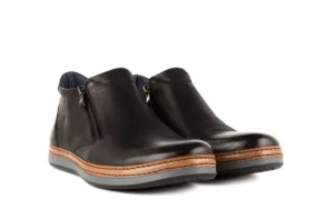 Trzewiki -122 AT639-1 Black, Czarny, Skóra naturalna | Bayla Sale