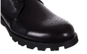 Trzewiki -122 AT1432-1 Black, Czarny, Skóra naturalna | Bayla Clearance