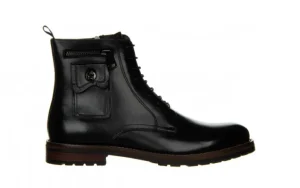 Trzewiki 159B-032D33R Black 104201, Czarny, Skóra naturalna | John Doubare New