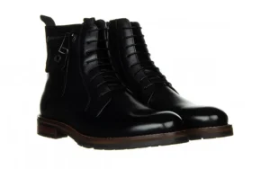 Trzewiki 159B-032D33R Black 104201, Czarny, Skóra naturalna | John Doubare New